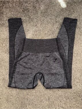 Gymshark Women’s Hyper Amplify Dark Gray Workout Leggings